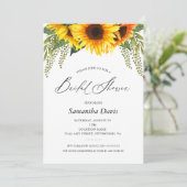 Zonnebloemen Vrijgezellenfeest Elegant Script Kaart (Staand voorkant)