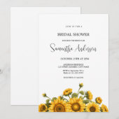 Zonnebloemen Vrijgezellenfeest Kaart (Voorkant / Achterkant)