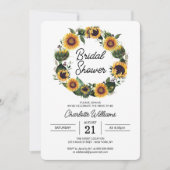 Zonnebloemen Vrijgezellenfeest Kaart (Voorkant)