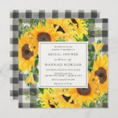 Zonnebloemen Vrijgezellenfeest Kaart (Voorkant / Achterkant)