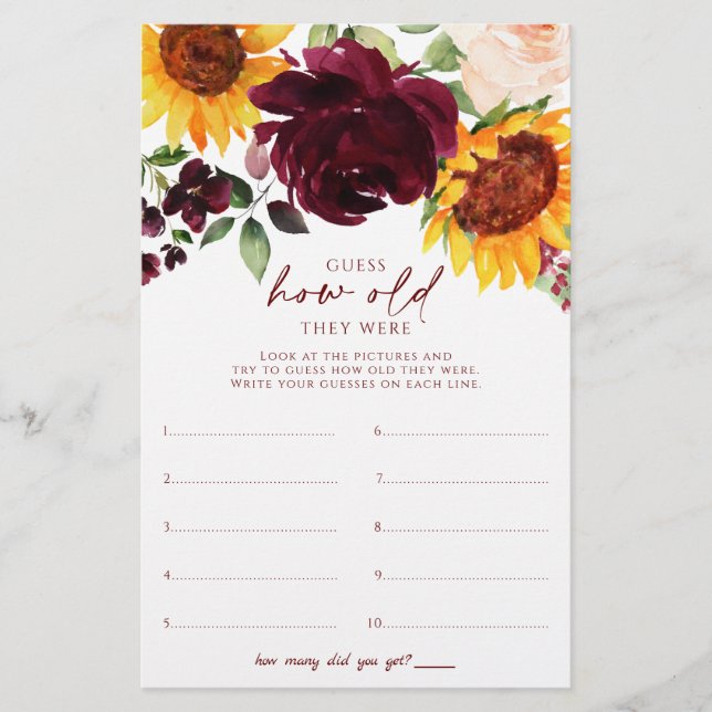 Zonnebloemen Vrijgezellenfeest was zo oud als ze w (Voorkant)