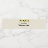 Zonnebloemen Vrijgezellenfeest Weddenschap Water Waterfles Etiket (Enkel label)