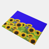 Zonnebloemen - Vrijheid Oekraïne - Vrede Deurmat (Schuin)