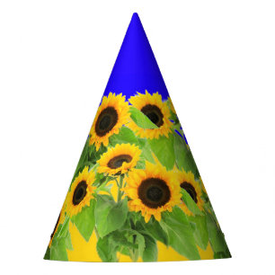 Zonnebloemen - Vrijheid Oekraïne Vrede Oekraïens Feesthoedjes