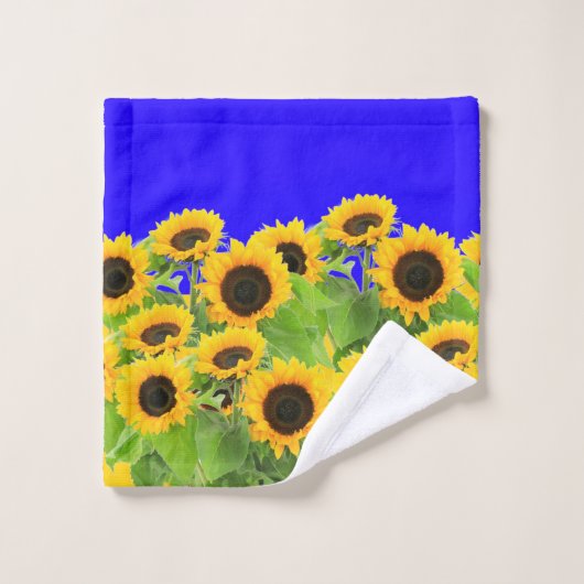 Zonnebloemen - Vrijheid Oekraïne Vrede Oekraïense Bad Handdoek (Wasdoekje)