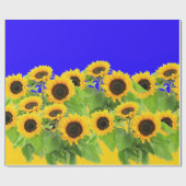 Zonnebloemen - Vrijheid Oekraïne Vrede Oekraïense  Cadeaupapier (Vlak)