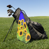 Zonnebloemen - Vrijheid Oekraïne Vrede Oekraïense  Golfhanddoek (Groen)