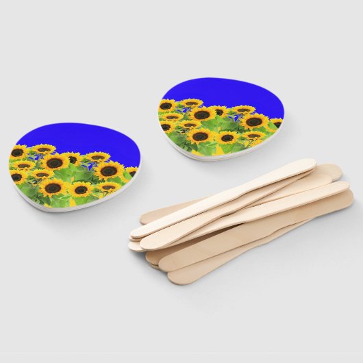 Zonnebloemen - Vrijheid Oekraïne Vrede Oekraïense Handwaaier (Niet-gemonteerd)