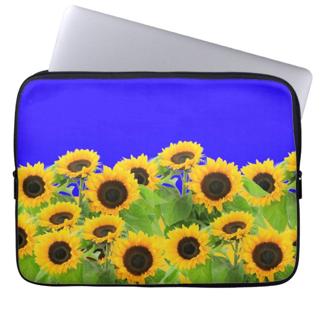 Zonnebloemen - Vrijheid Oekraïne Vrede Oekraïense  Laptop Sleeve (Voorkant)