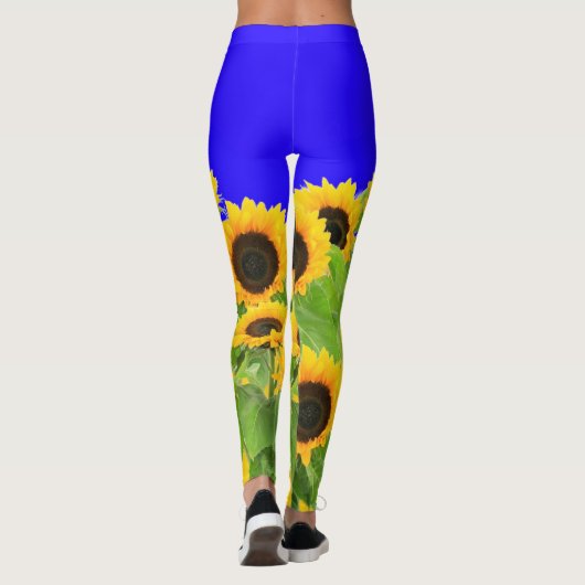 Zonnebloemen - Vrijheid Oekraïne Vrede Oekraïense  Leggings (Achterkant)