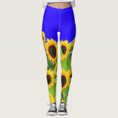 Zonnebloemen - Vrijheid Oekraïne Vrede Oekraïense  Leggings (Voorkant)