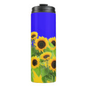 Zonnebloemen - Vrijheid Oekraïne Vrede Oekraïense  Thermosbeker (Voorkant)