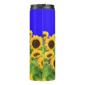 Zonnebloemen - Vrijheid Oekraïne Vrede Oekraïense  Thermosbeker (Achterkant)