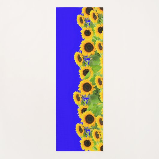 Zonnebloemen - Vrijheid Oekraïne Vrede Oekraïense  Yogamat (Voorkant)