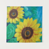 Zonnebloemen Wandkleed (Voorkant (horizontaal))