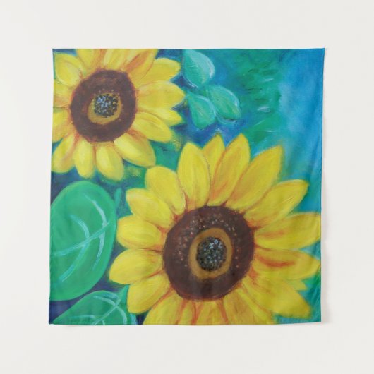 Zonnebloemen Wandkleed (Voorkant (horizontaal))