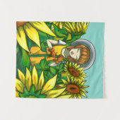 Zonnebloemen Wandkleed (Voorkant (horizontaal))