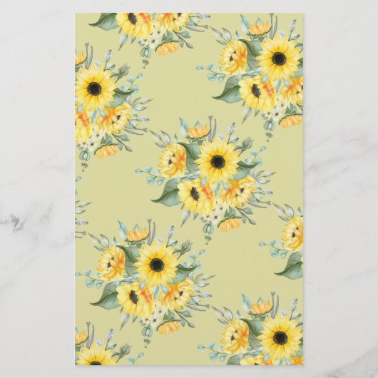 Zonnebloemen Wat op je Kaart van het Spel van de S (Achterkant)