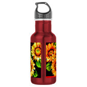 Zonnebloemen Waterfles (Achterkant)