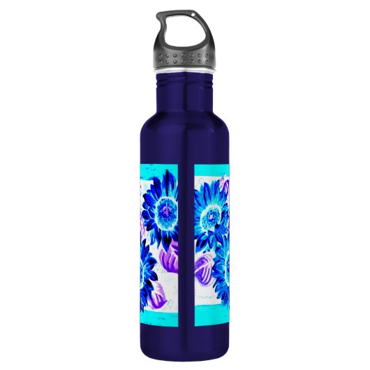 Zonnebloemen Waterfles (Achterkant)