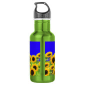 Zonnebloemen Waterfles (Achterkant)
