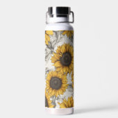 Zonnebloemen Waterfles (Achterkant)
