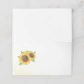 Zonnebloemen Waterverf Blank Place Kaarten Plaatskaartje (Buitenkant ongevouwen)