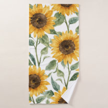 Zonnebloemen Waterverf Bloem Geel Schilderij