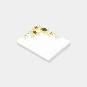 Zonnebloemen Waterverf Bloemen Gele bloemen Post-it® Notes (Schuin)