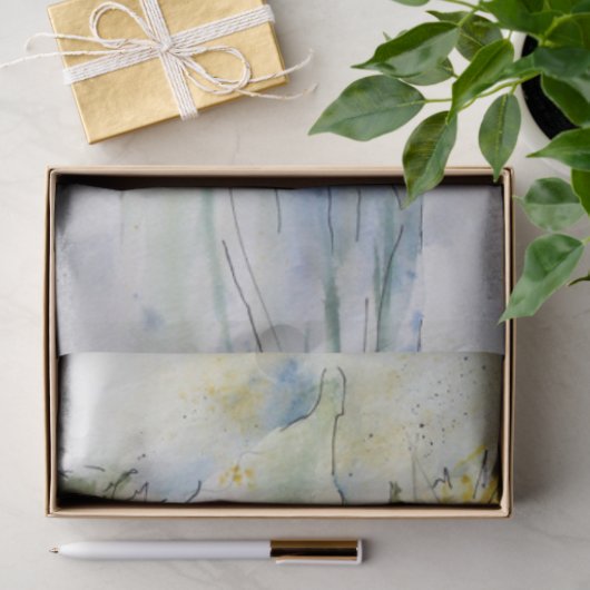 Zonnebloemen Waterverf Kunstontmijningspapier Tissuepapier (Geschenk)