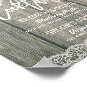 Zonnebloemen Weddenschap Cocktail Drink Menu Poster (Hoek)