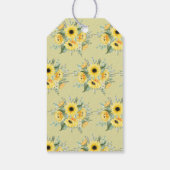 Zonnebloemen Weddenschap Welkom Favor Party Favor Cadeaulabel (Achterkant)