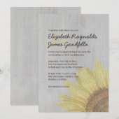 zonnebloemen Weddenschappen Kaart (Voorkant / Achterkant)
