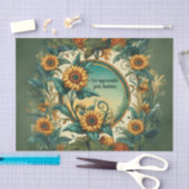  Zonnebloemen Weefsel Wrapping Paper Tissuepapier (Craft)