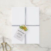 Zonnebloemen welkomstgeschenk Labels Cadeaulabel (Met Touw)