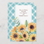 Zonnebloemen Wenskaart (Voorkant / Achterkant)