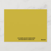 Zonnebloemen Wenskaart Briefkaart (Achterkant)