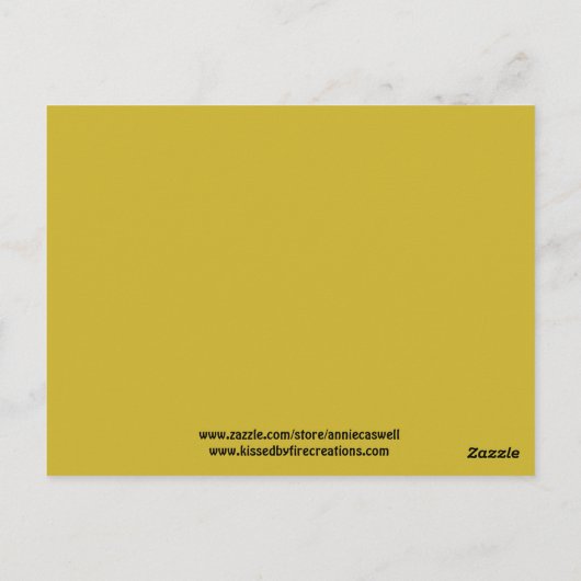 Zonnebloemen Wenskaart Briefkaart (Achterkant)