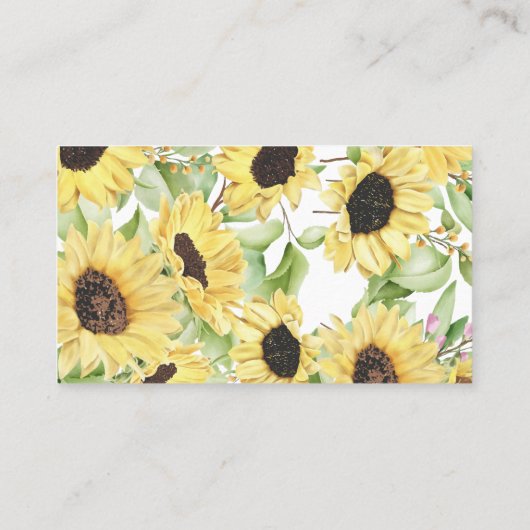 Zonnebloemen Wijn Raffle Ticket Vrijgezellenfeest  (Achterkant)