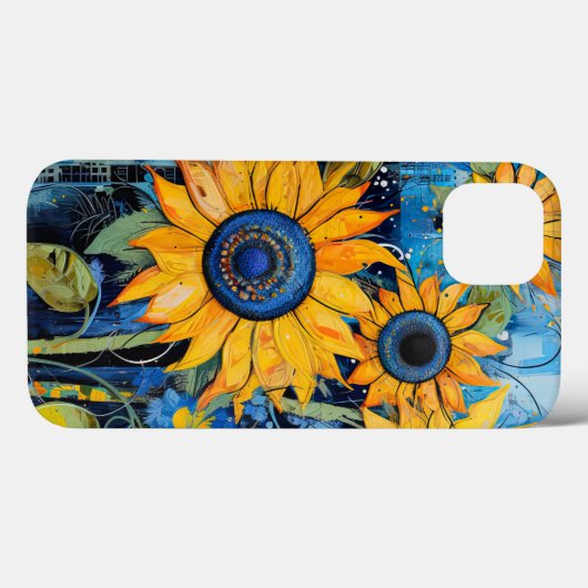 Zonnebloemen Wildbloemen Bloem Gemengde Media Desi Case-Mate iPhone Case (Achterkant (horizontaal))