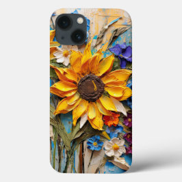 Zonnebloemen Wildbloemen Bloem Gemengde Media Desi Case-Mate iPhone Case