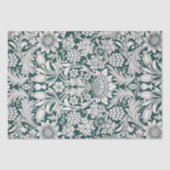 Zonnebloemen William Morris Paarse Bloemen Tissuepapier (Voorkant)