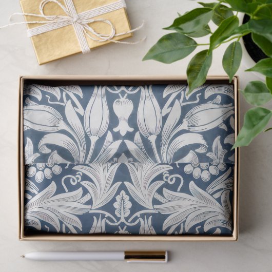 Zonnebloemen William Morris Paarse  Bloemen Tissuepapier (Geschenk)