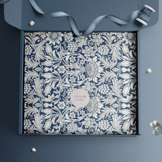 Zonnebloemen William Morris Paarse  Bloemen Tissuepapier