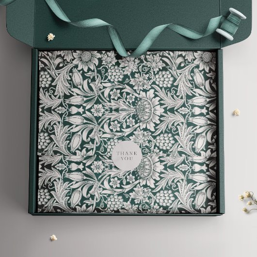 Zonnebloemen William Morris Paarse Bloemen Tissuepapier