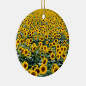 Zonnebloemen, Wisconsin veld Keramisch Ornament (Rechts)