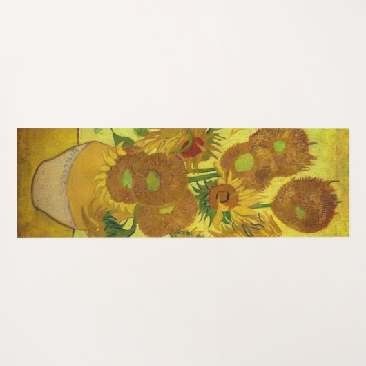 Zonnebloemen Yoga Mat van Van Gogh (Achterkant (horizontaal))