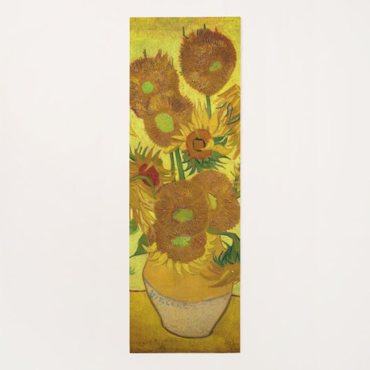 Zonnebloemen Yoga Mat van Van Gogh (Achterkant)
