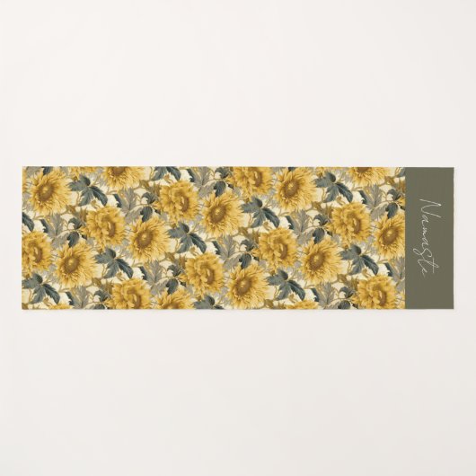Zonnebloemen Yogamat (Voorkant (horizontaal))