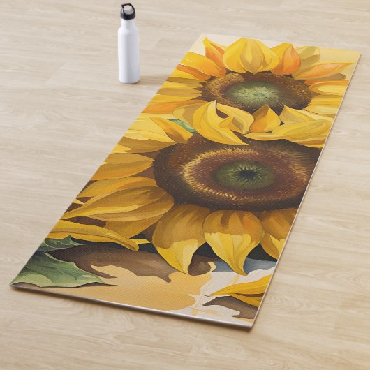 Zonnebloemen Yogamat (In situ)